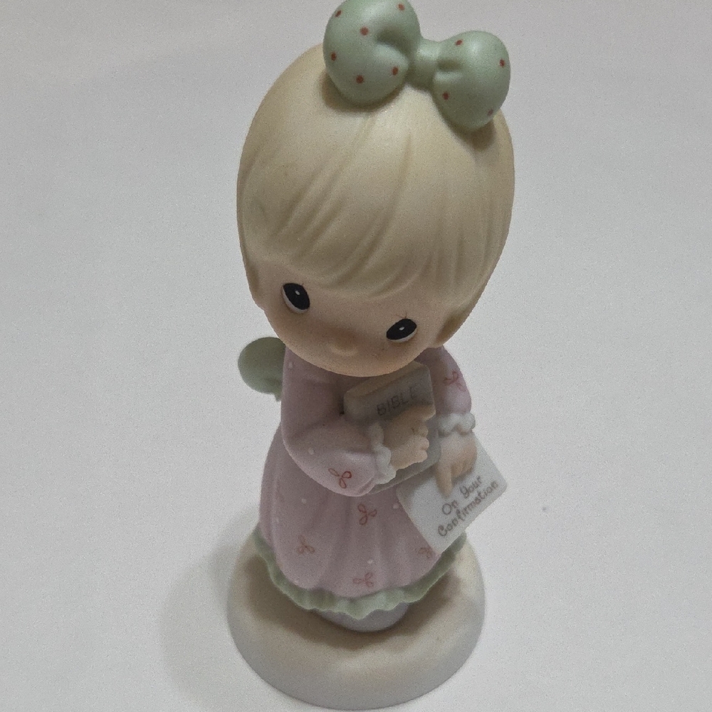 Enesco Precious Moments Figurine - Green and Pink